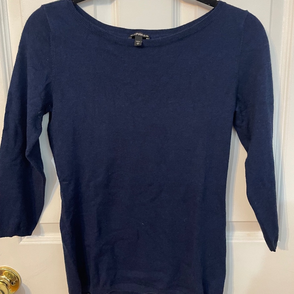 Navy Blue Express Sweater